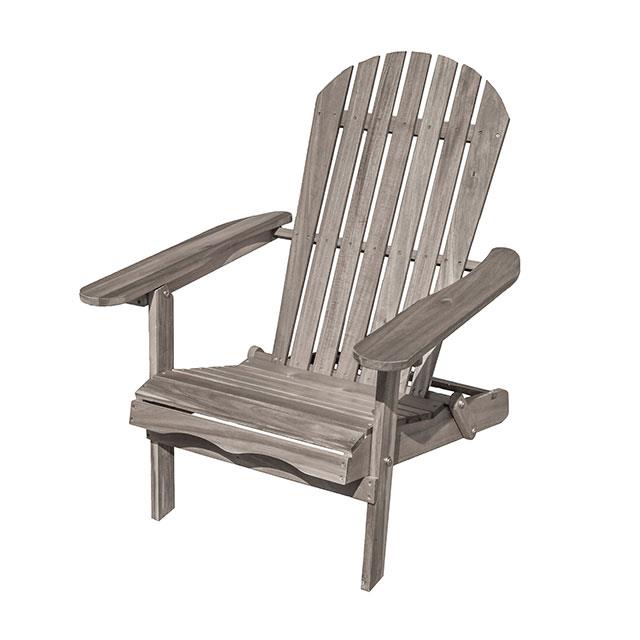 Furniture of America Elk GM-1021GY Adirondrack Chair IMAGE 1