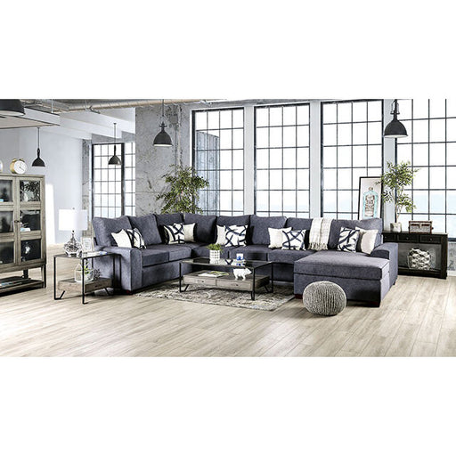 Furniture of America Shoreditch Fabric Sectional SM7771-SECT IMAGE 1