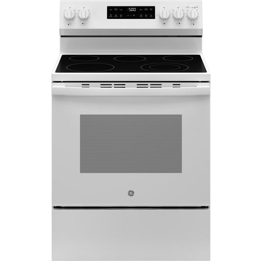 GE 30-inch Freestanding Electric Range GRF500PVWW IMAGE 1