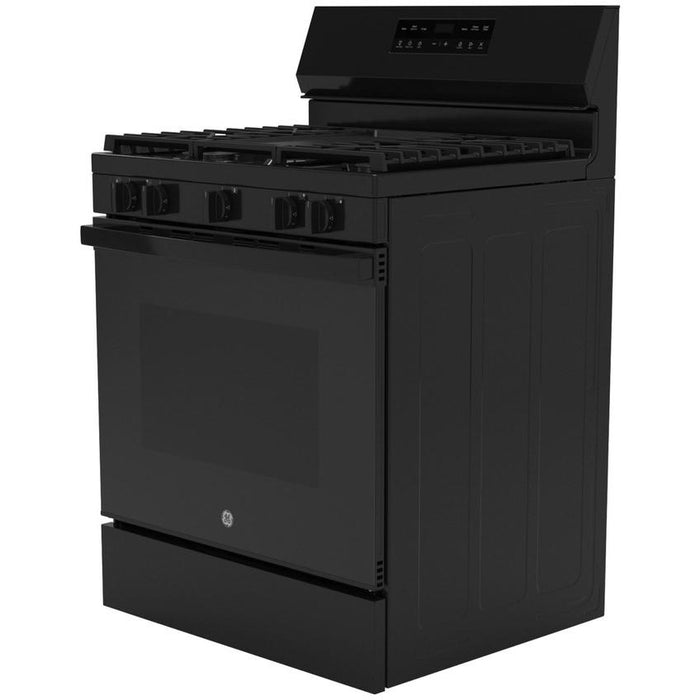 GE 30-inch Freestanding Gas Range with Center Oval Burner GGF500PVBB IMAGE 11