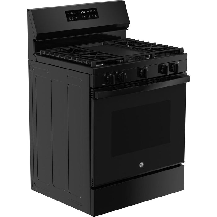 GE 30-inch Freestanding Gas Range with Center Oval Burner GGF500PVBB IMAGE 9