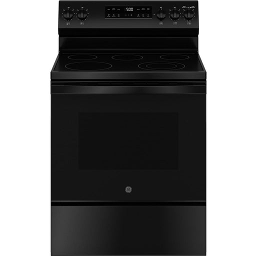 GE 30-inch Freestanding Electric Range GRF500PVBB IMAGE 1