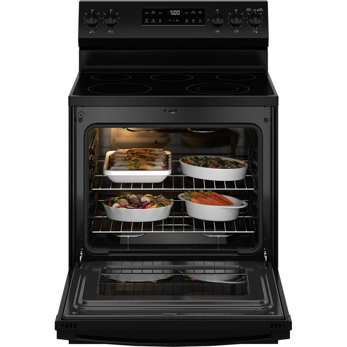 GE 30-inch Freestanding Electric Range GRF500PVBB IMAGE 2