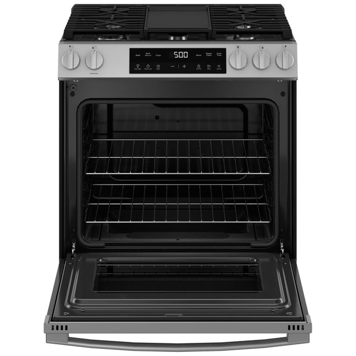 GE 30-inch Slide-in Gas Range with Griddle GGS500SVSS IMAGE 3