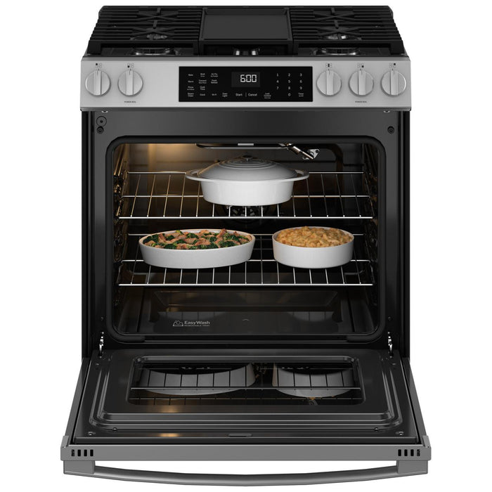 GE 30-inch Slide-in Gas Range with WiFi GGS600AVFS IMAGE 2