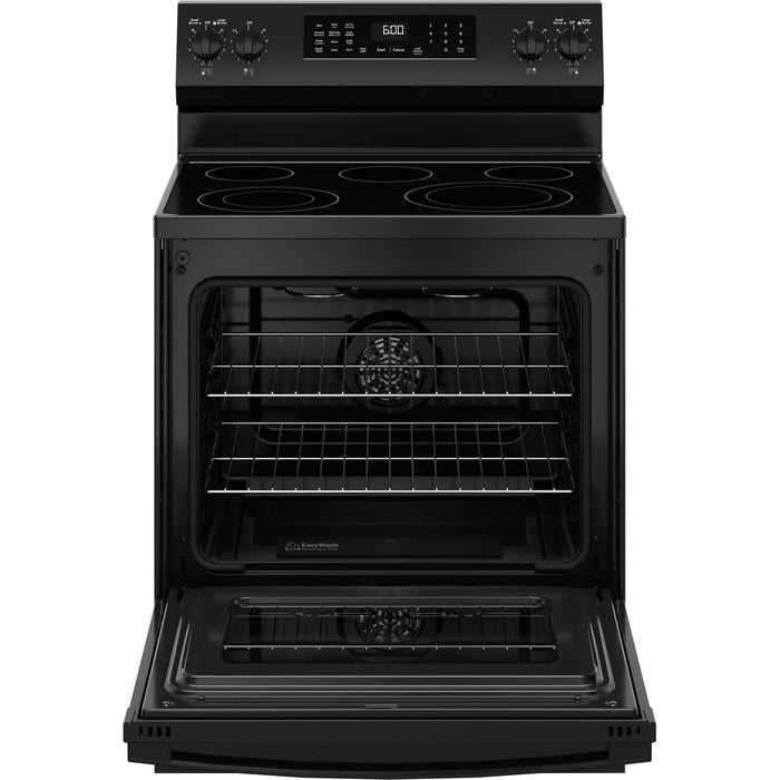 GE 30-inch Freestanding Electric Range with Convection Technology GRF600AVBB IMAGE 3