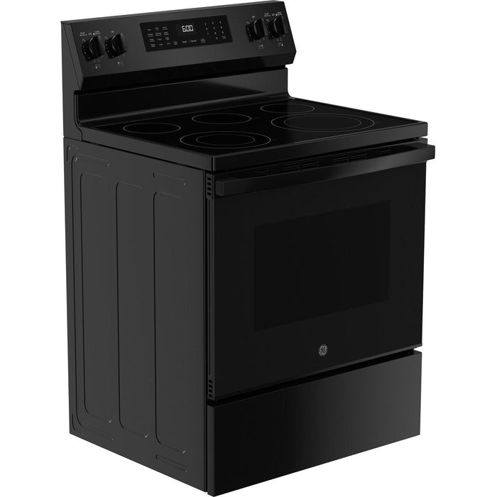 GE 30-inch Freestanding Electric Range with Convection Technology GRF600AVBB IMAGE 5