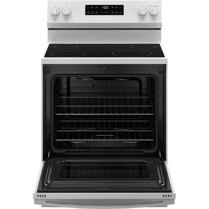 GE 30-inch Freestanding Electric Range with SmartHQ™ GRF400PVWW IMAGE 3