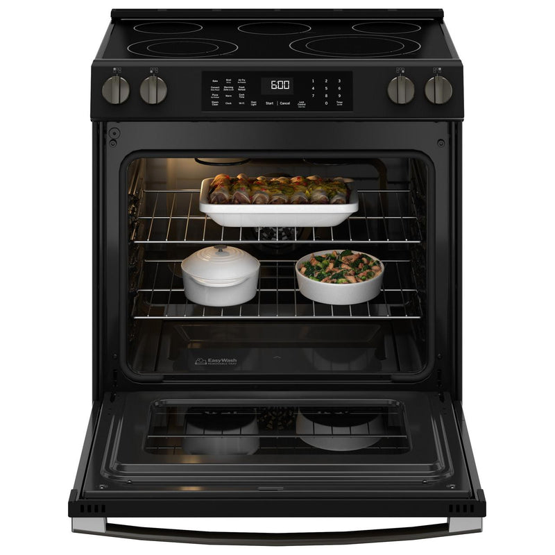 GE 30-inch Slide-in Electric Range with Convection Technology GRS600AVDS IMAGE 2
