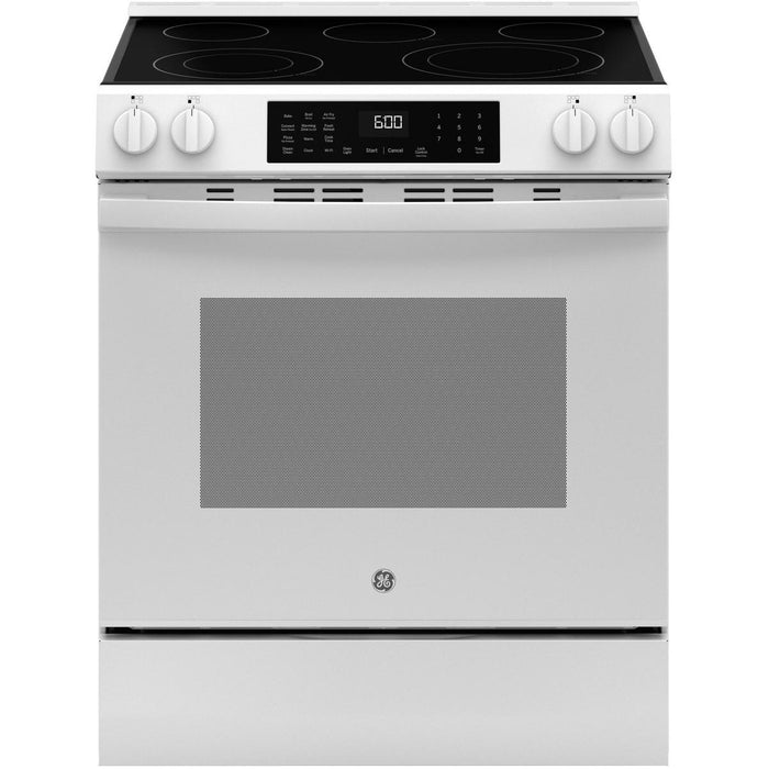 GE 30-inch Slide-in Electric Range with Convection Technology GRS600AVWW IMAGE 1