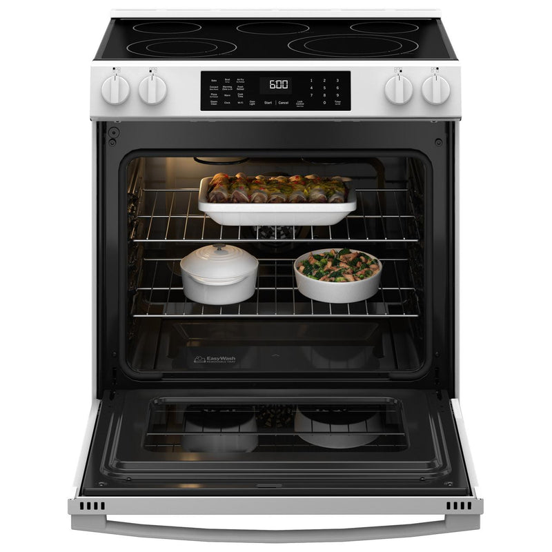 GE 30-inch Slide-in Electric Range with Convection Technology GRS600AVWW IMAGE 2