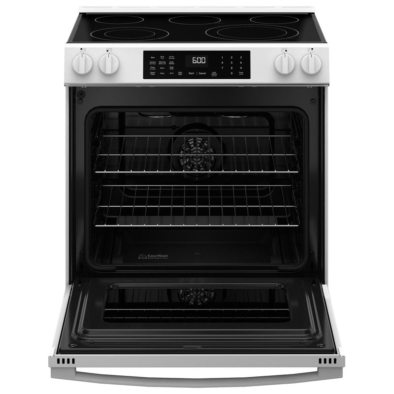 GE 30-inch Slide-in Electric Range with Convection Technology GRS600AVWW IMAGE 3