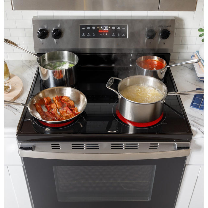 GE 30-inch Freestanding Electric Range with SmartHQ™ GRF400PVSS IMAGE 18