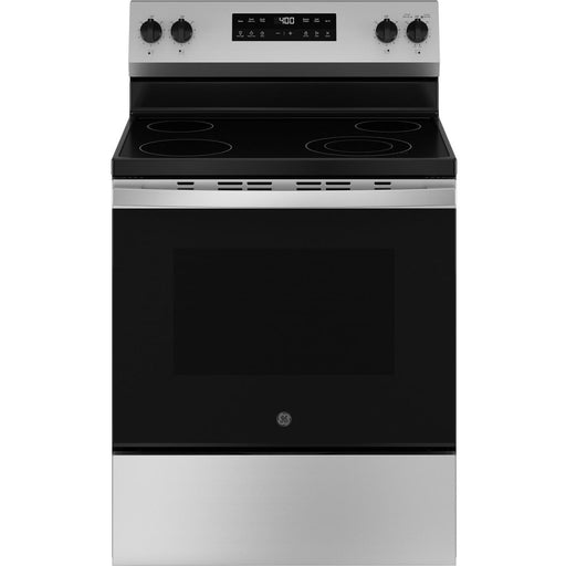 GE 30-inch Freestanding Electric Range with SmartHQ™ GRF400PVSS IMAGE 1