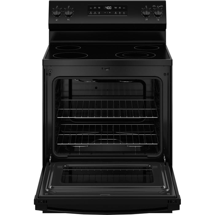 GE 30-inch Freestanding Electric Range with SmartHQ™ GRF400PVBB IMAGE 3