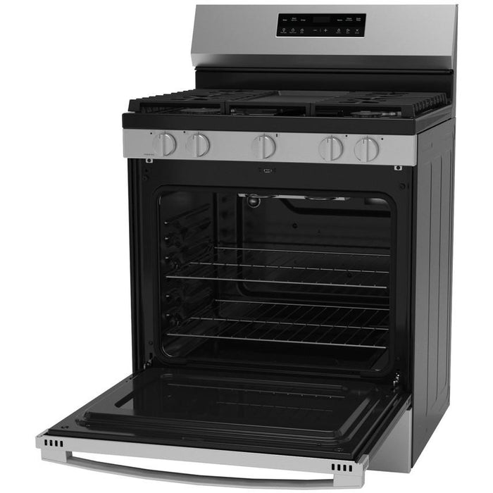 GE 30-inch Freestanding Gas Range with Center Oval Burner GGF500PVSS IMAGE 12