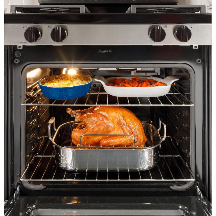 GE 30-inch Freestanding Gas Range with Center Oval Burner GGF500PVSS IMAGE 17