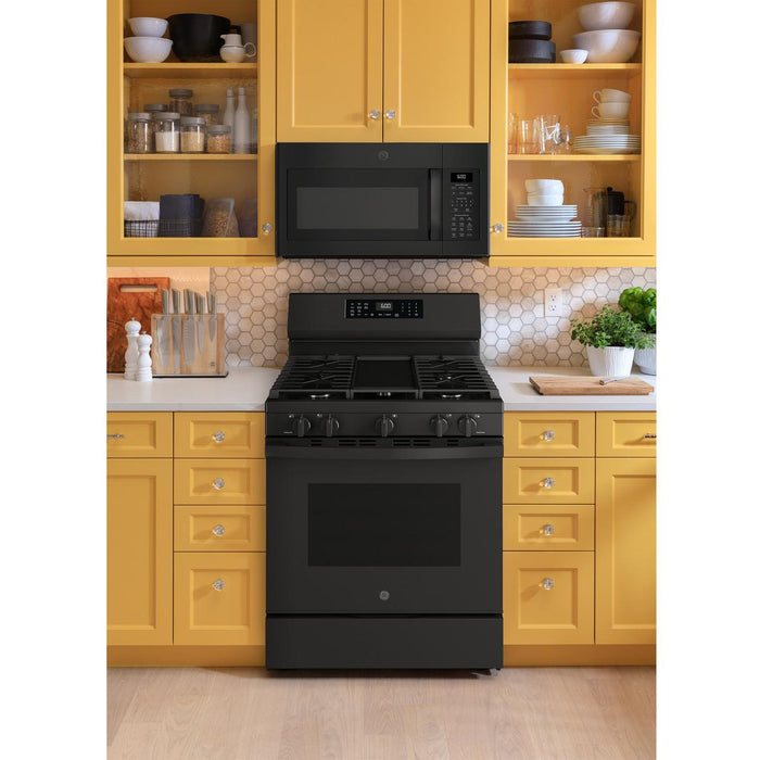 GE 30-inch Freestanding Gas Range with Convection Technology GGF600AVBB IMAGE 8