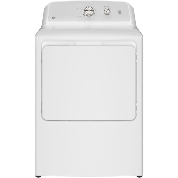 GE 7.2 cu. ft. Electric Dryer with Reversible Door GTD38EASWWS IMAGE 1