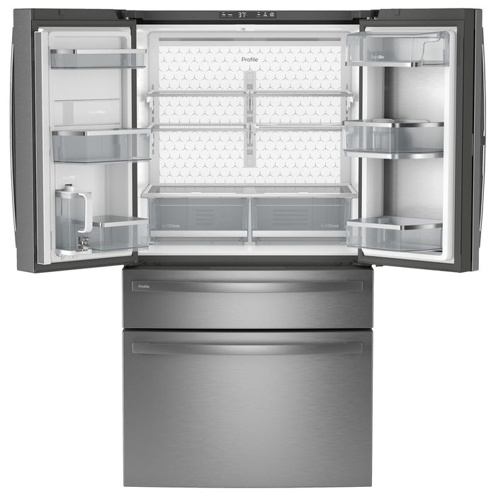 GE Profile 36-inch, 29 cu. ft. Freestanding French 4-Door Refrigerator with WiFi PGD29BYTFS IMAGE 2