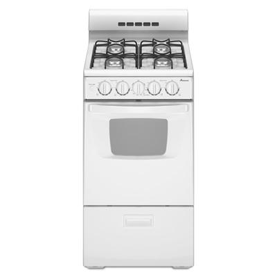 Amana 20-inch Freestanding Gas Range AGG222VDW IMAGE 1