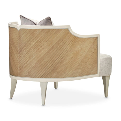 AICO Furniture Camden Court Accent Chair in Pearl