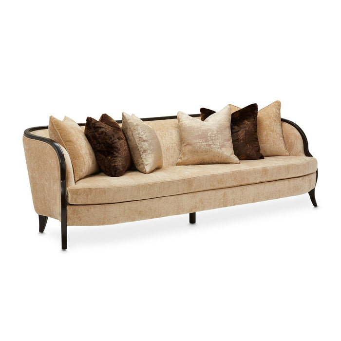 AICO Malibu Crest Sofa in Dark Espresso image