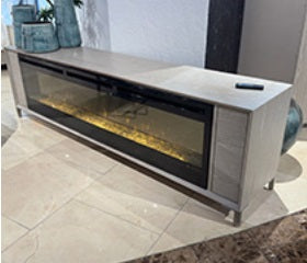 AICO Furniture Lotus Bay Fireplace in Sand image