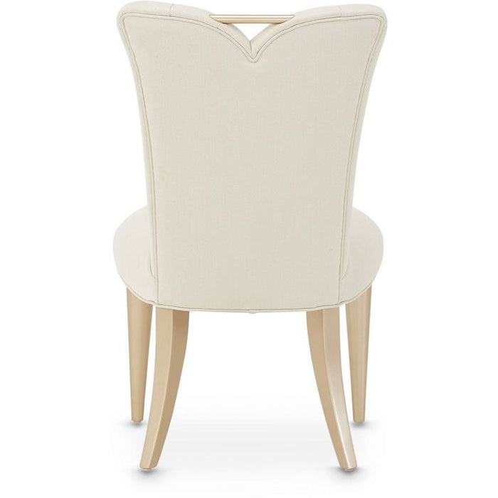 AICO La Rachelle Side Chair in Medium Champagne (Set of 2)