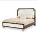AICO Belmont Place Cal King Panel Upholstered Bed in Espresso image