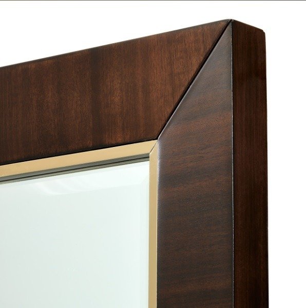 AICO Belmont Place Wall Mirror in Espresso