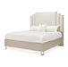 AICO Furniture Palm Gate Queen Upholstered Platform Bed in Clay image