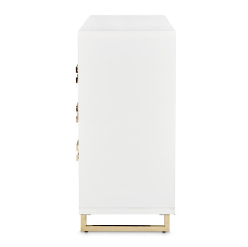 AICO Furniture Palm Gate Dresser in Cloud White