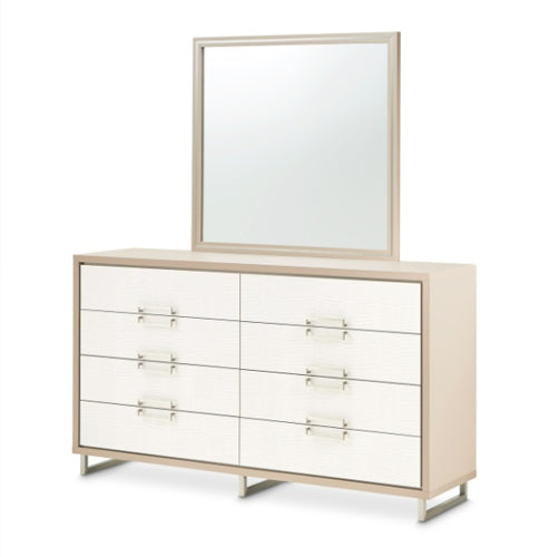 AICO Furniture Palm Gate Dresser in Clay