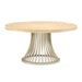 AICO Furniture Camellia Field Round Dining Table in Caramel image