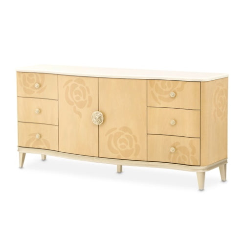 AICO Furniture Camellia Field Dresser in Caramel image
