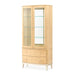 AICO Furniture Camellia Field Display Cabinet in Caramel image