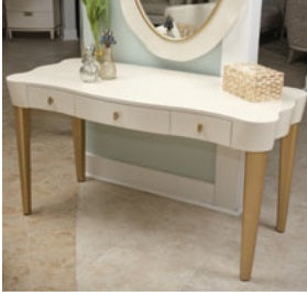 AICO Furniture La Terrazza Vanity/Desk in Creamy Pearl image