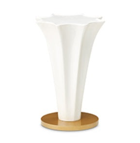 AICO Furniture La Terrazza Chairside Table in Creamy Pearl image