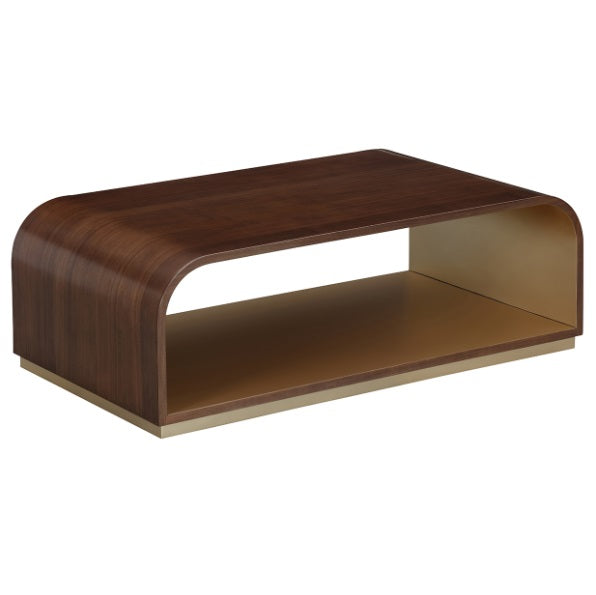 AICO Furniture Houston Cocktail Table in Walnut