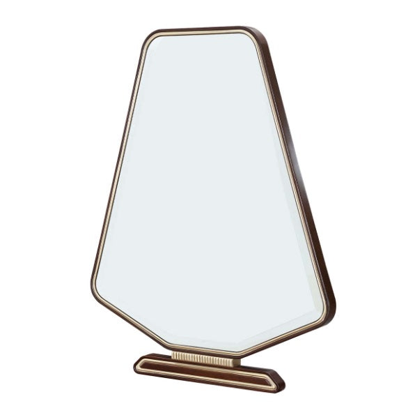 AICO Furniture Houston Vanity Mirror in Walnut