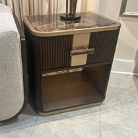 AICO Furniture West Kensington Small Nightstand in Medium Espresso image