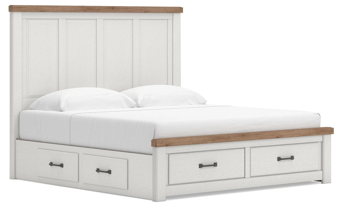 Ashley Savonport King Panel Storage Bed — Plus