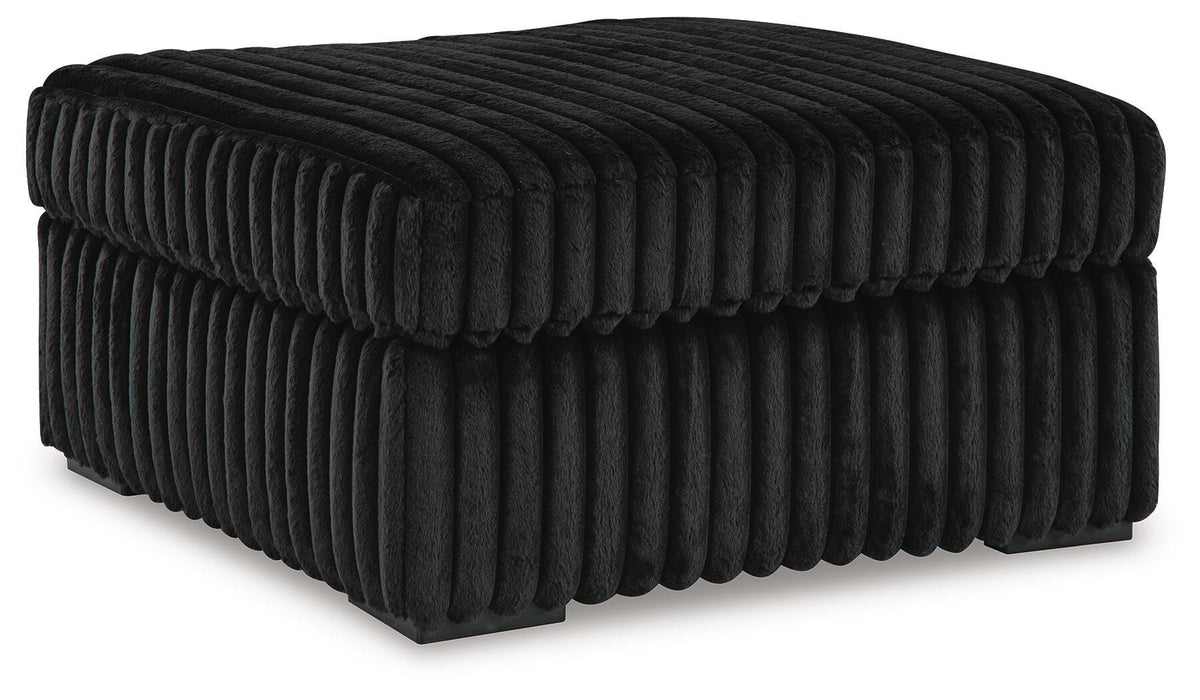 Midnight-Madness Oversized Accent Ottoman - BWO Furniture & Mattresses