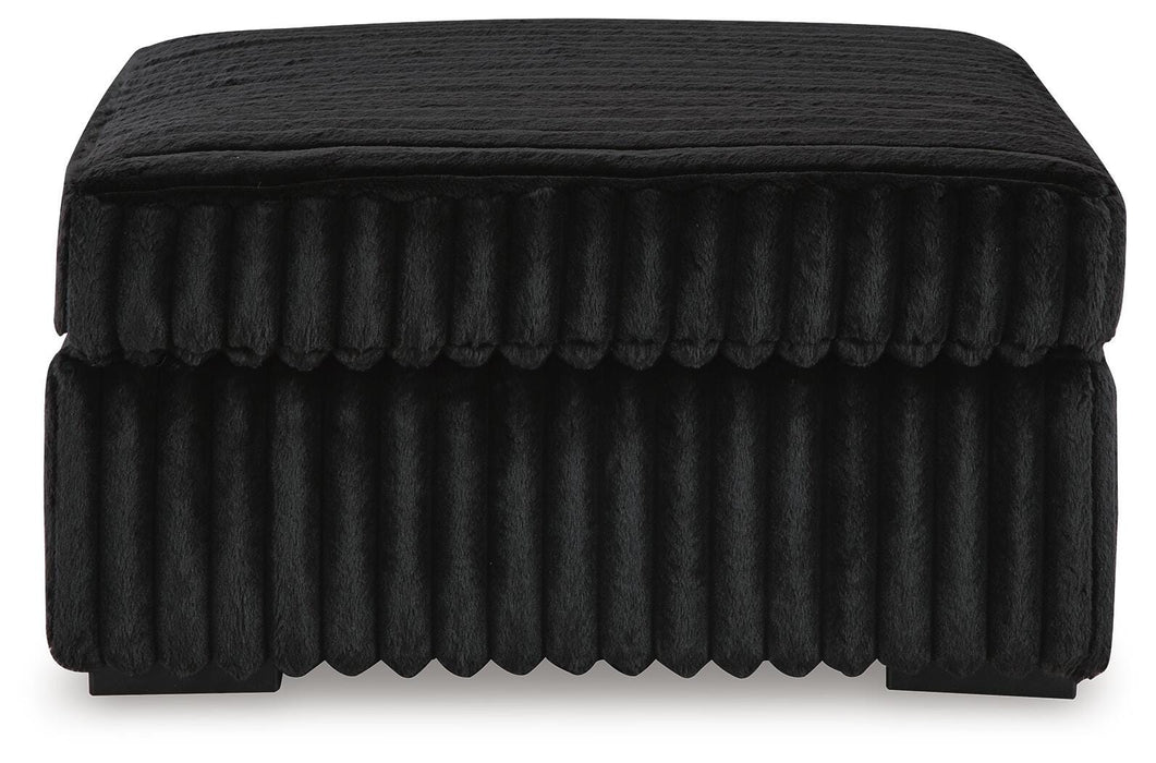Midnight-Madness Oversized Accent Ottoman - BWO Furniture & Mattresses