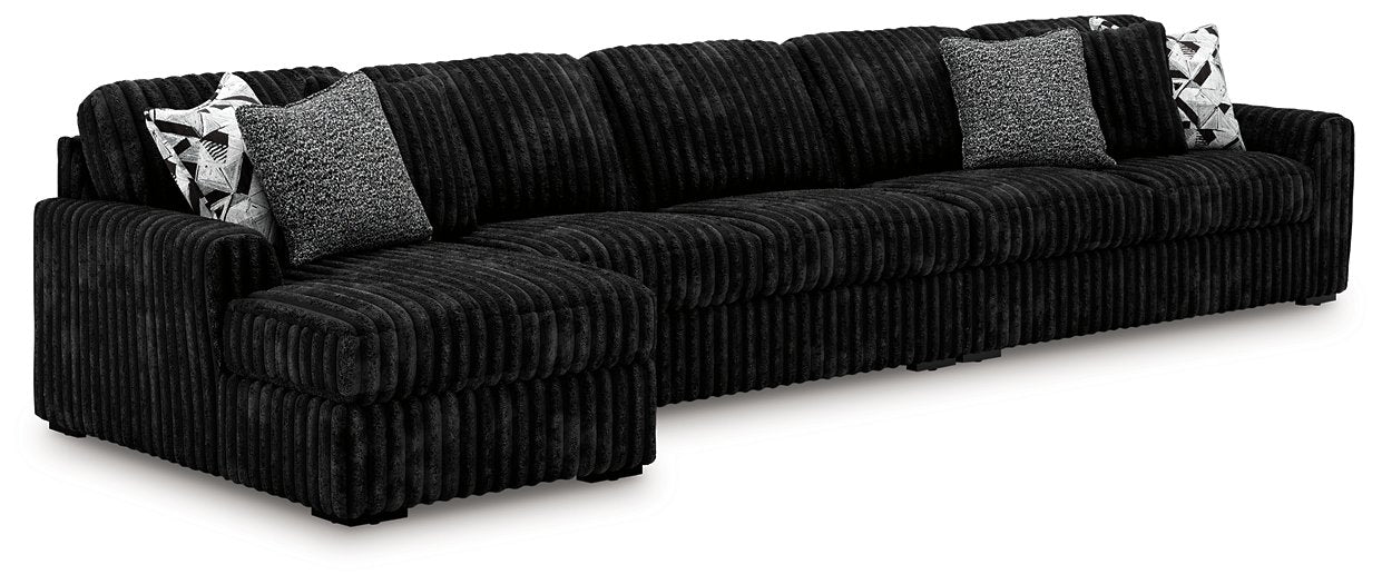Midnight-Madness Sectional with Chaise - BWO Furniture & Mattresses