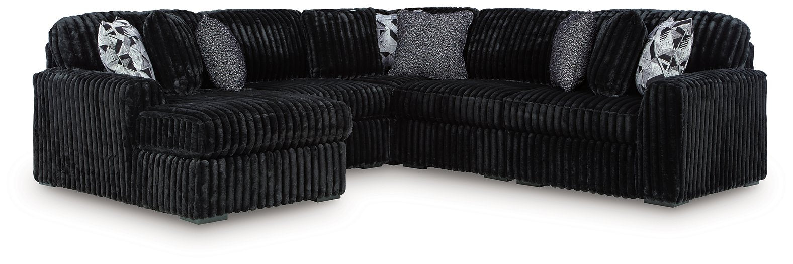 Midnight-Madness Sectional with Chaise - BWO Furniture & Mattresses