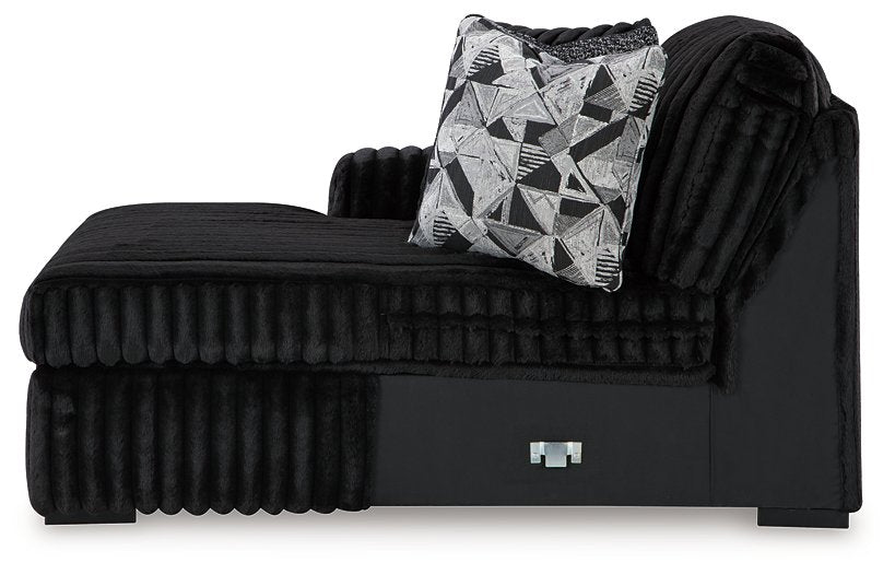 Midnight-Madness Sectional with Chaise - BWO Furniture & Mattresses