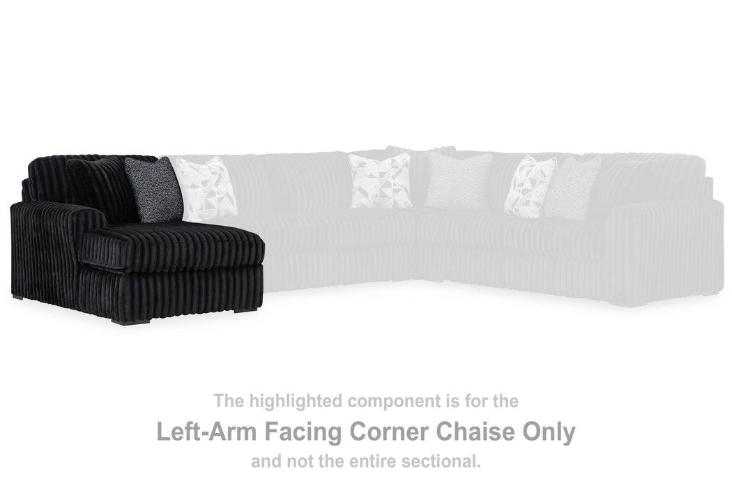 Midnight-Madness Sectional Sofa with Chaise - BWO Furniture & Mattresses
