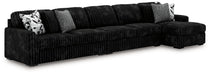 Midnight-Madness Sectional with Chaise - BWO Furniture & Mattresses